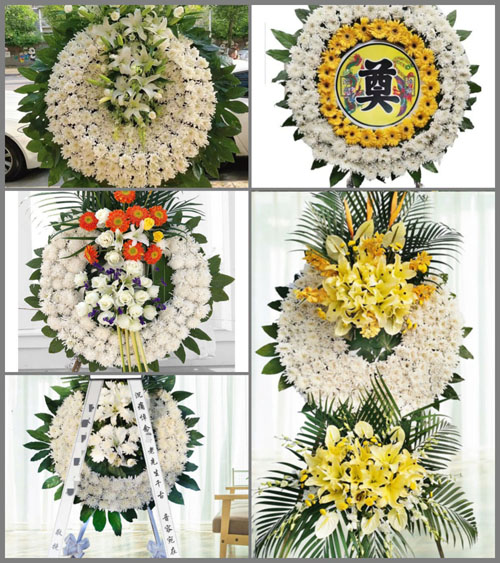山西运城盐湖区东郭镇界村村花圈速递